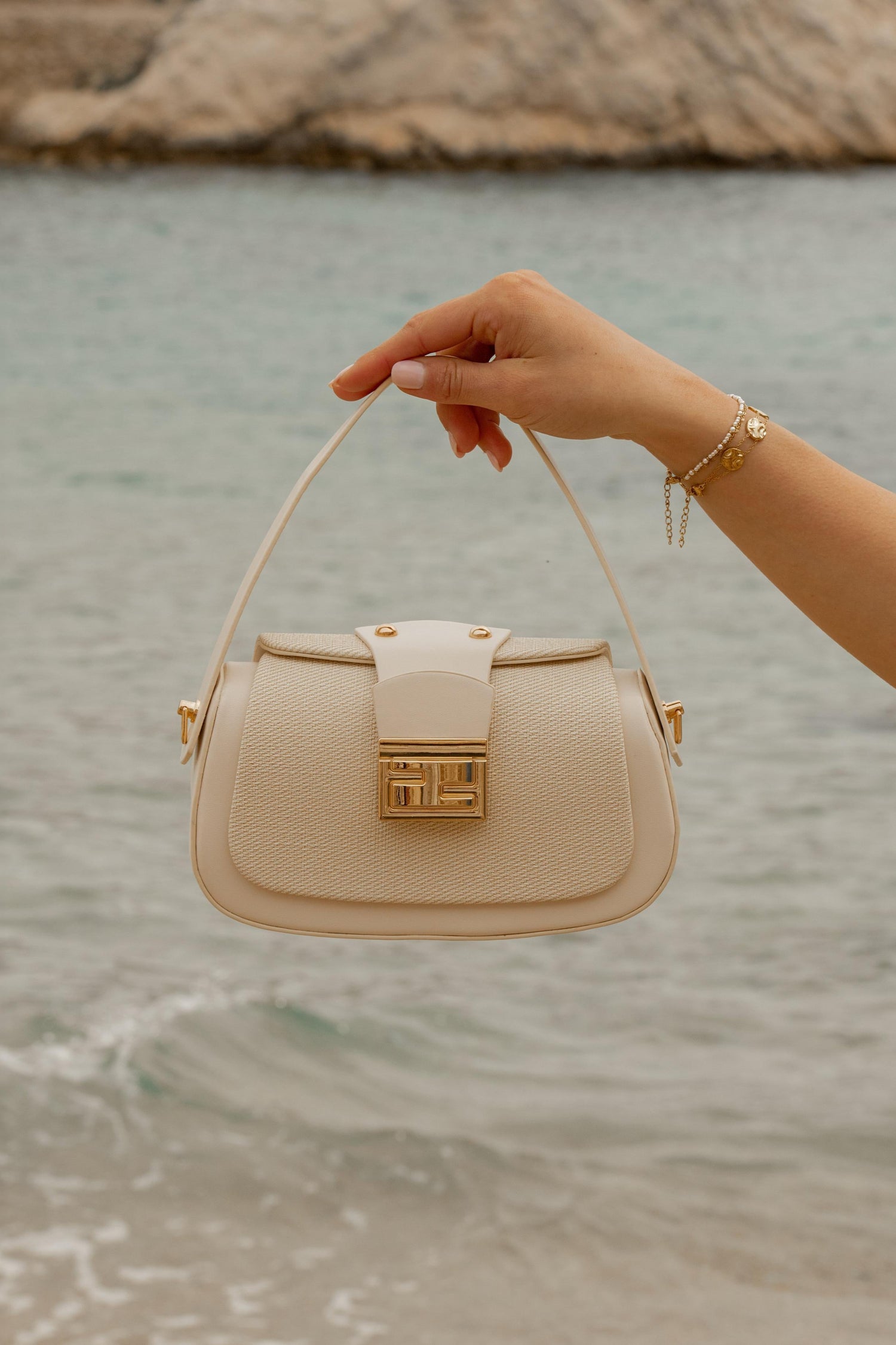 SAC BEIGE D&