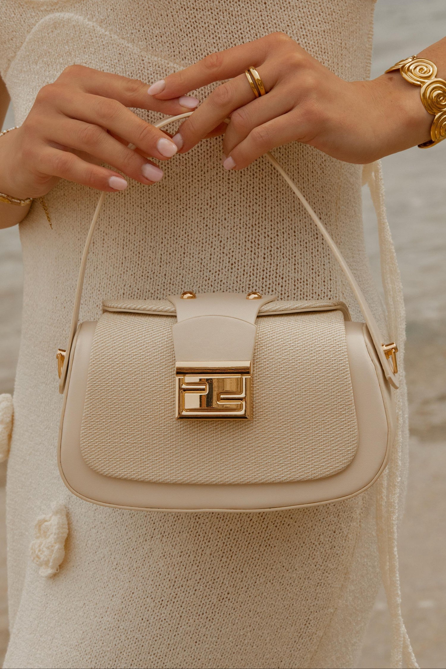 SAC BEIGE D&